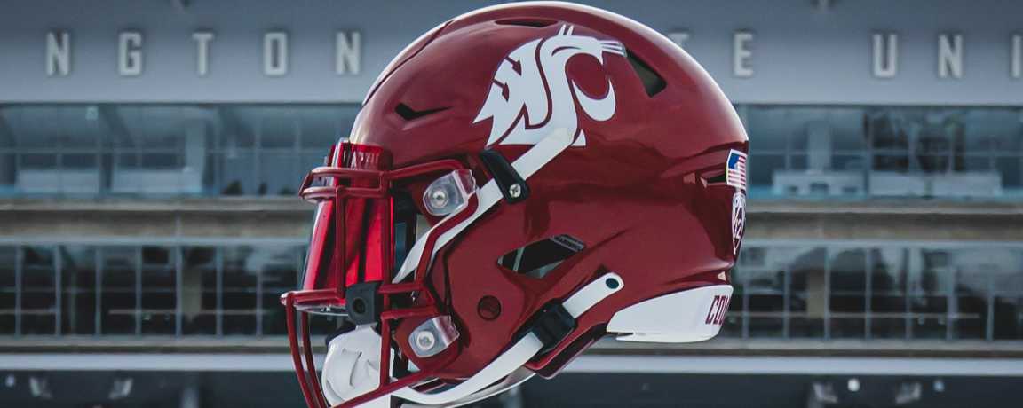 WSU Cougar Shutt replica football selling helmet