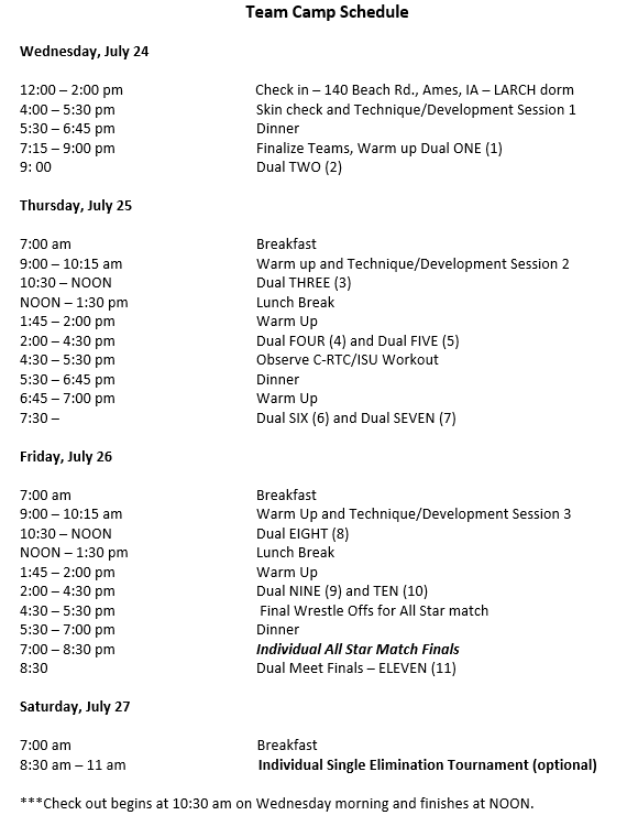 Kevin Dresser Wrestling Camps