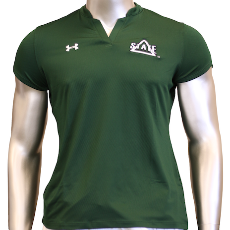 Under Armour Mens Colourblock Polo Shirt Green Tee 1294557 301 