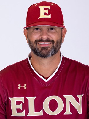 Men's Maroon Elon Phoenix Baseball Jersey